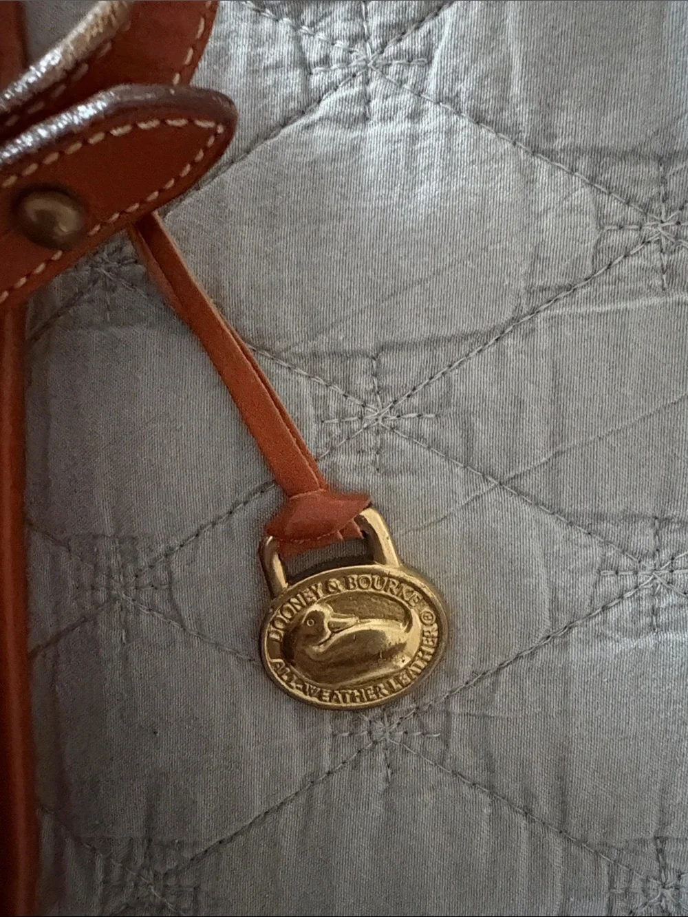 Vintage DOONEY & BOURKE Classic Black Camel Pebble Grain Leather Crossbody Bag